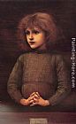 Edward Burne-jones Canvas Paintings - Portrait of a Young Boy